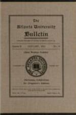 The Atlanta University Bulletin (newsletter), s. II no. 14: Child Welfare Exhibit, January 1914